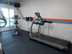 Treadmill in fitness room