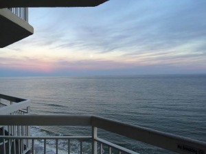 Ocean view from balcony